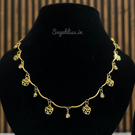 Rosa Gold Plated Necklace