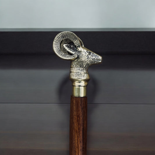 Deer Head Gupti Stick - Wooden Handicraft