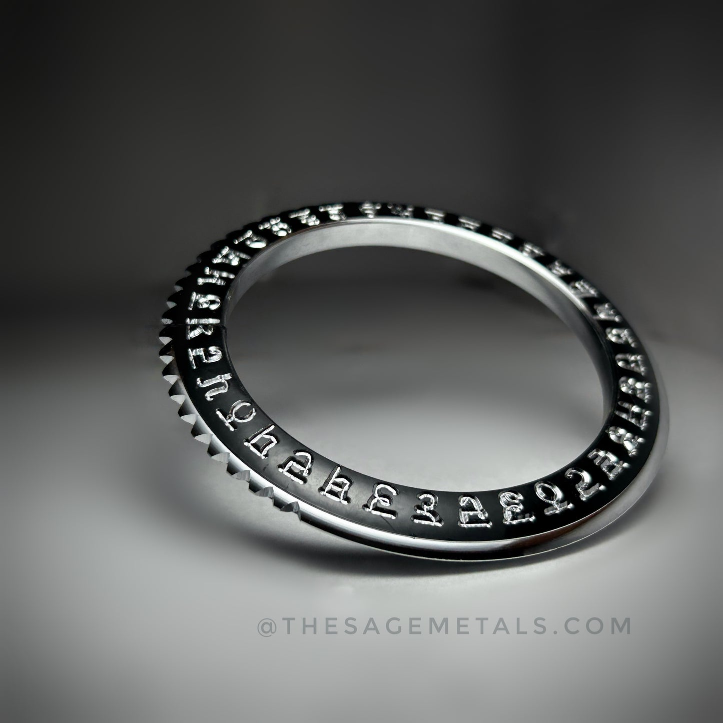 Silver Spiked Gurmukhi Kada