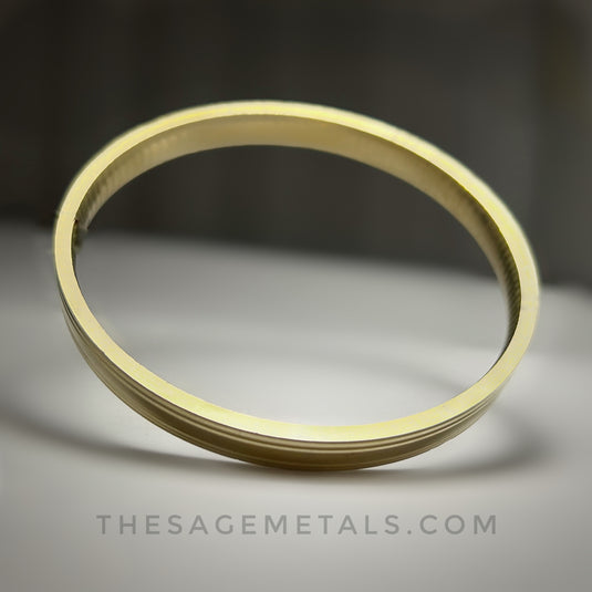 Brass Flat Lined Kada