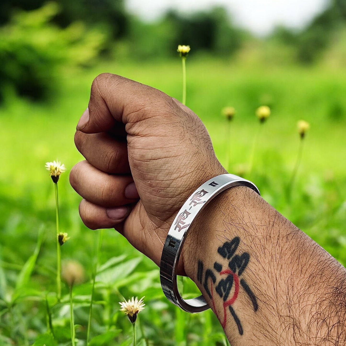 Radhe Radhe Stainless Steel Kada