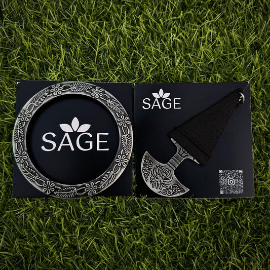 Sikh Locket Kirpan and Deep Engraved Kada Combo