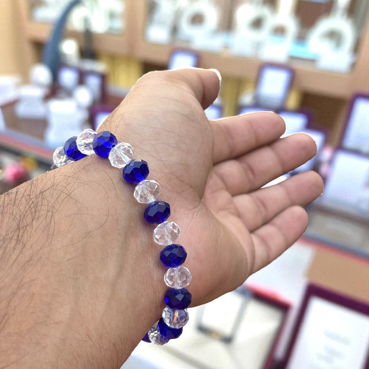 Azure Aura Crystal Energy Bracelet