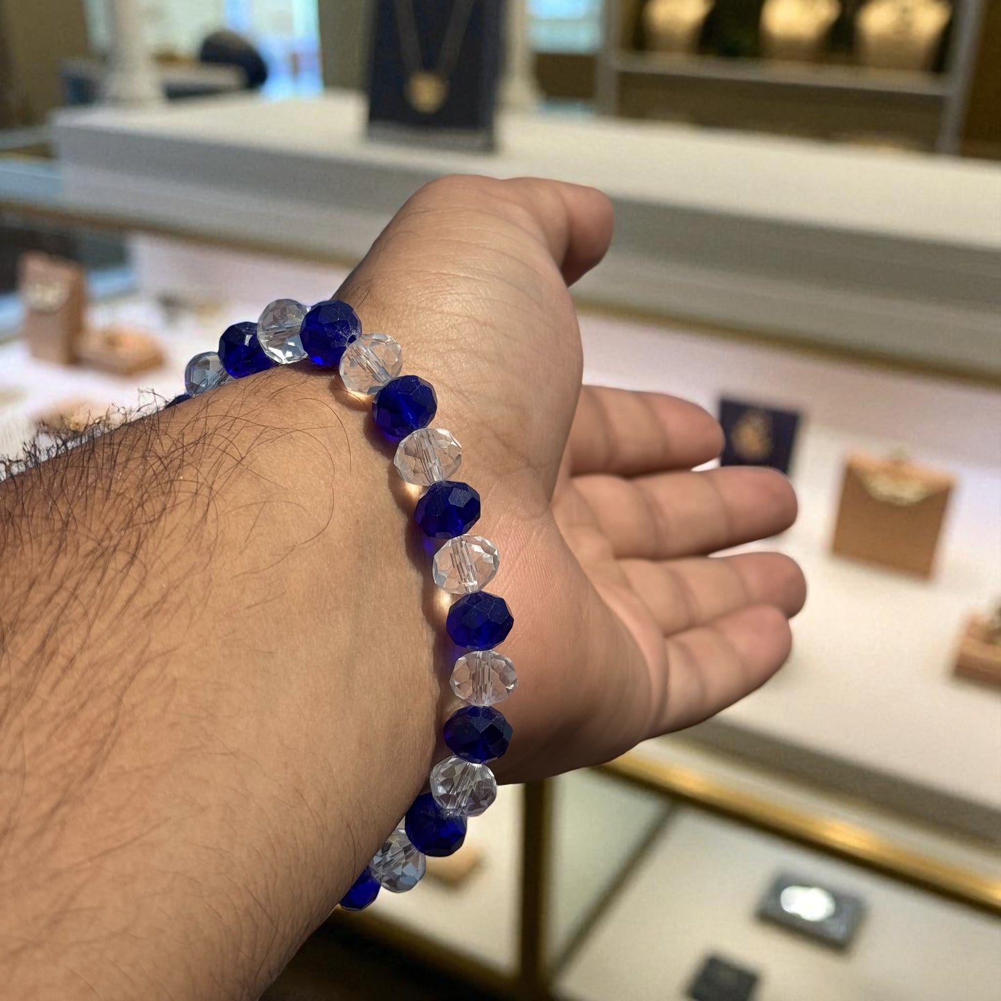 Azure Aura Crystal Energy Bracelet