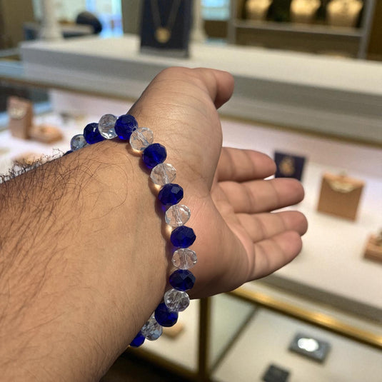 Azure Aura Crystal Energy Bracelet
